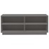 Armario zapatero de madera maciza de pino gris 110x34x45