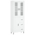 Aparador alto madera contrachapada blanco 69,5x34x180