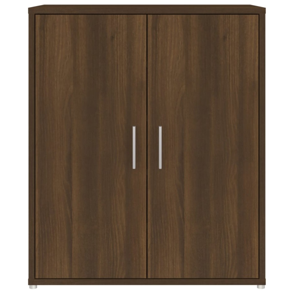 Mueble zapatero madera contrachapada roble marrón 60x35x70