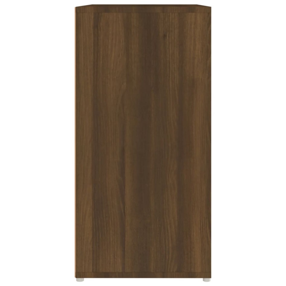 Mueble zapatero madera contrachapada roble marrón 60x35x70