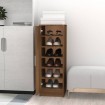 Mueble zapatero madera contrachapada roble marrón 32x35x92 cm
