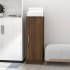 Mueble zapatero madera contrachapada roble marrón 32x35x92