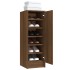 Mueble zapatero madera contrachapada roble marrón 32x35x92
