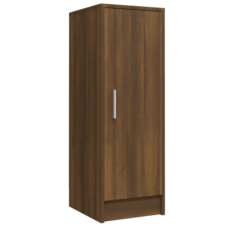 Mueble zapatero madera contrachapada roble marrón 32x35x92