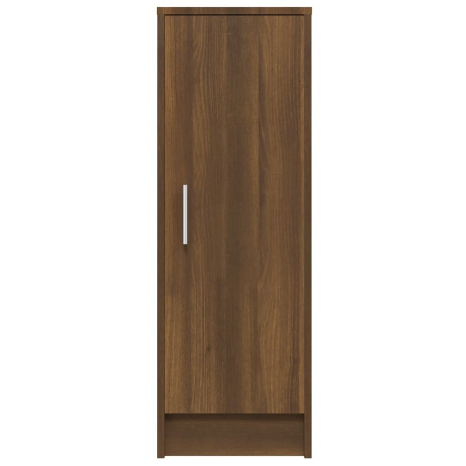 Mueble zapatero madera contrachapada roble marrón 32x35x92