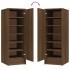 Mueble zapatero madera contrachapada roble marrón 32x35x92
