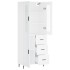 Aparador alto madera contrachapada blanco 69,5x34x180