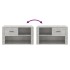 Mueble zapatero madera contrachapada gris hormigón 80x35x45