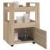 Carrito de cocina madera contrachapada color roble 60x45x80