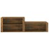 Mueble zapatero madera contrachapada roble ahumado 150x35x45