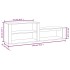 Mueble zapatero madera contrachapada roble ahumado 150x35x45
