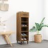 Mueble zapatero madera contrachapada marrón roble 30x35x105