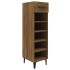 Mueble zapatero madera contrachapada marrón roble 30x35x105