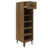 Mueble zapatero madera contrachapada marrón roble 30x35x105