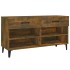 Mueble zapatero madera contrachapada roble ahumado 102x35x55