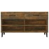Mueble zapatero madera contrachapada roble ahumado 102x35x55