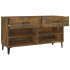 Mueble zapatero madera contrachapada roble ahumado 102x35x55