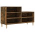 Mueble zapatero madera contrachapada roble ahumado 102x36x60