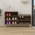 Mueble zapatero madera contrachapada roble ahumado 102x36x60