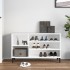 Mueble zapatero madera contrachapada blanco 102x36x60