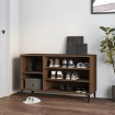 Mueble zapatero madera contrachapada roble marrón 102x36x60 cm