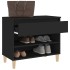 Mueble zapatero madera contrachapada negro 70x36x60