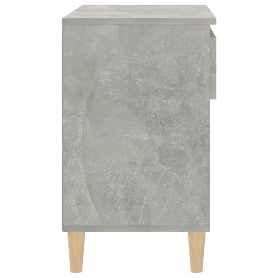 Mueble zapatero madera contrachapada gris hormigón 70x36x60
