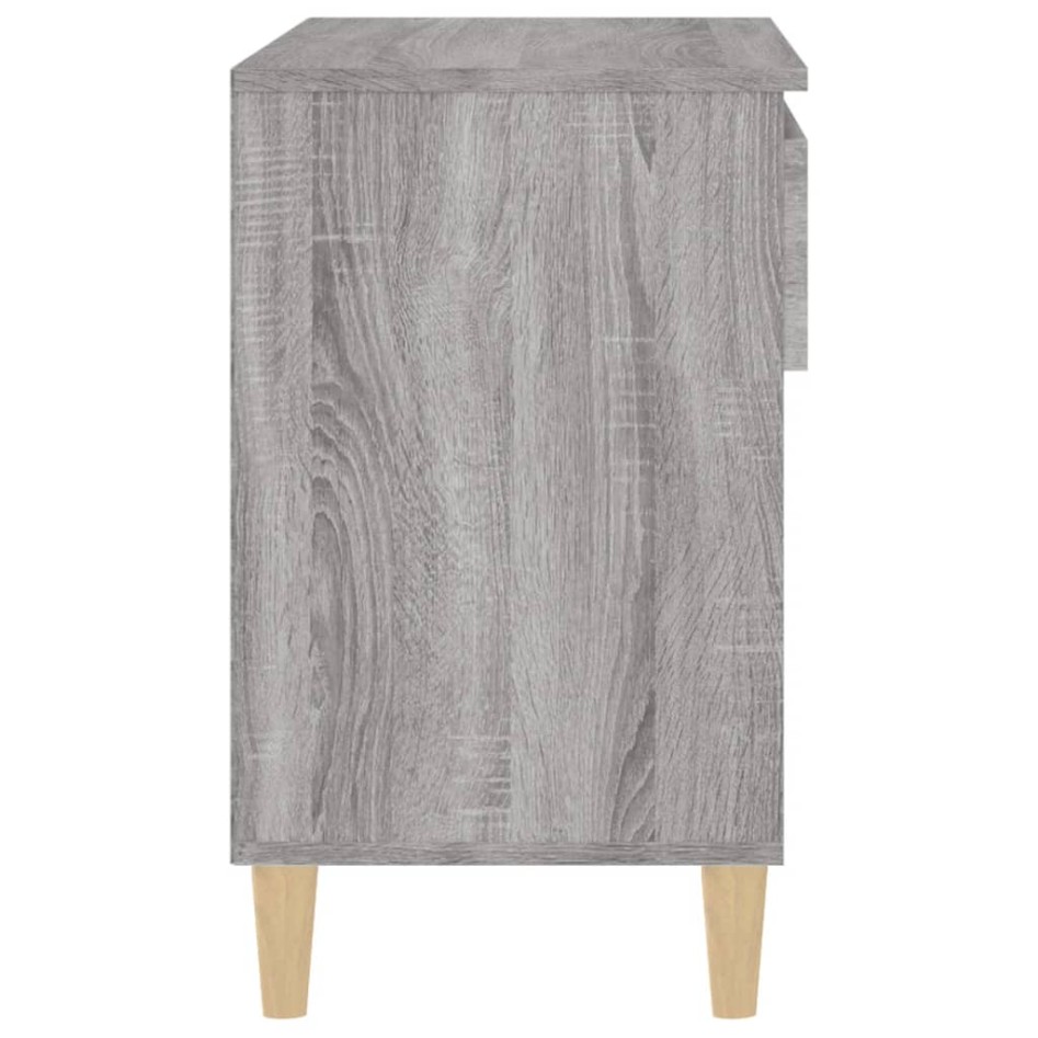 Mueble zapatero madera contrachapada gris Sonoma 70x36x60