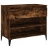 Mueble zapatero madera contrachapada roble ahumado 70x36x60