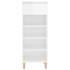 Mueble zapatero madera contrachapada blanco brillo 40x36x105
