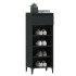 Mueble zapatero madera contrachapada negro 40x36x105