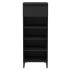 Mueble zapatero madera contrachapada negro 40x36x105