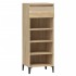 Mueble zapatero madera contrachapada roble Sonoma 40x36x105