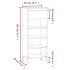 Mueble zapatero madera contrachapada roble Sonoma 40x36x105