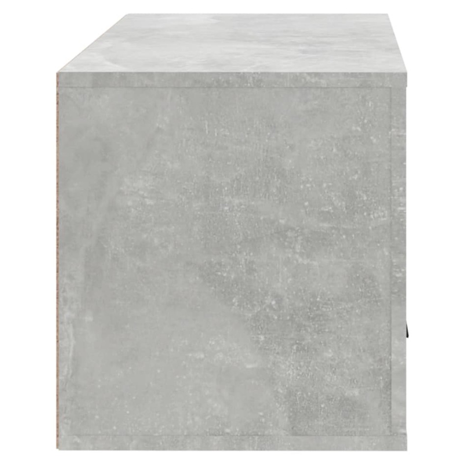Mueble zapatero pared contrachapada gris hormigón 70x35x38