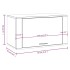 Mueble zapatero pared contrachapada gris hormigón 70x35x38