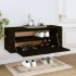 Mueble zapatero pared madera contrachapada negro 100x35x38