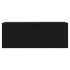 Mueble zapatero pared madera contrachapada negro 100x35x38