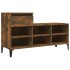 Mueble zapatero madera contrachapada roble ahumado 102x36x60
