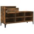 Mueble zapatero madera contrachapada roble ahumado 102x36x60