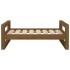 Cama para perros madera maciza pino marrón miel 75,5x55,5x28