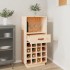 Botellero de madera maciza de pino 45x34x100