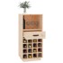 Botellero de madera maciza de pino 45x34x100