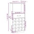 Botellero de madera maciza de pino 45x34x100