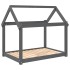 Cama para perros madera maciza de pino gris 101x70x90