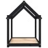Cama para perros madera maciza de pino negro 101x70x90