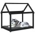 Cama para perros madera maciza de pino negro 111x80x100