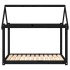 Cama para perros madera maciza de pino negro 111x80x100