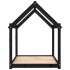 Cama para perros madera maciza de pino negro 111x80x100