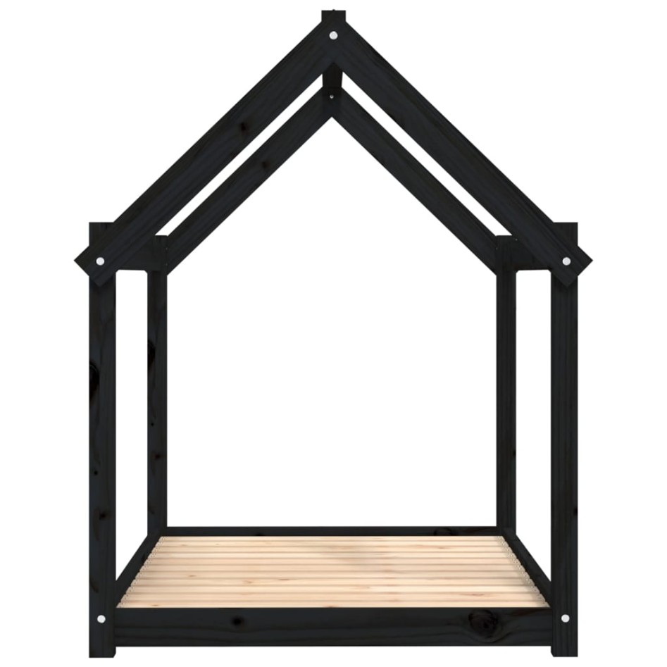 Cama para perros madera maciza de pino negro 111x80x100